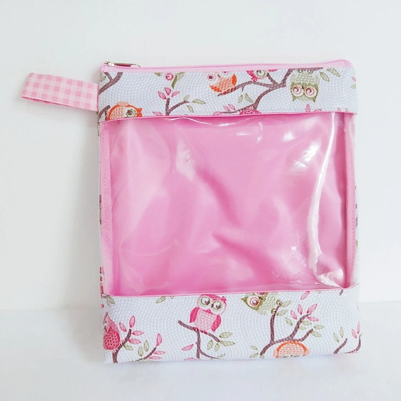 Necessaire com Visor Transparente m - Corujas