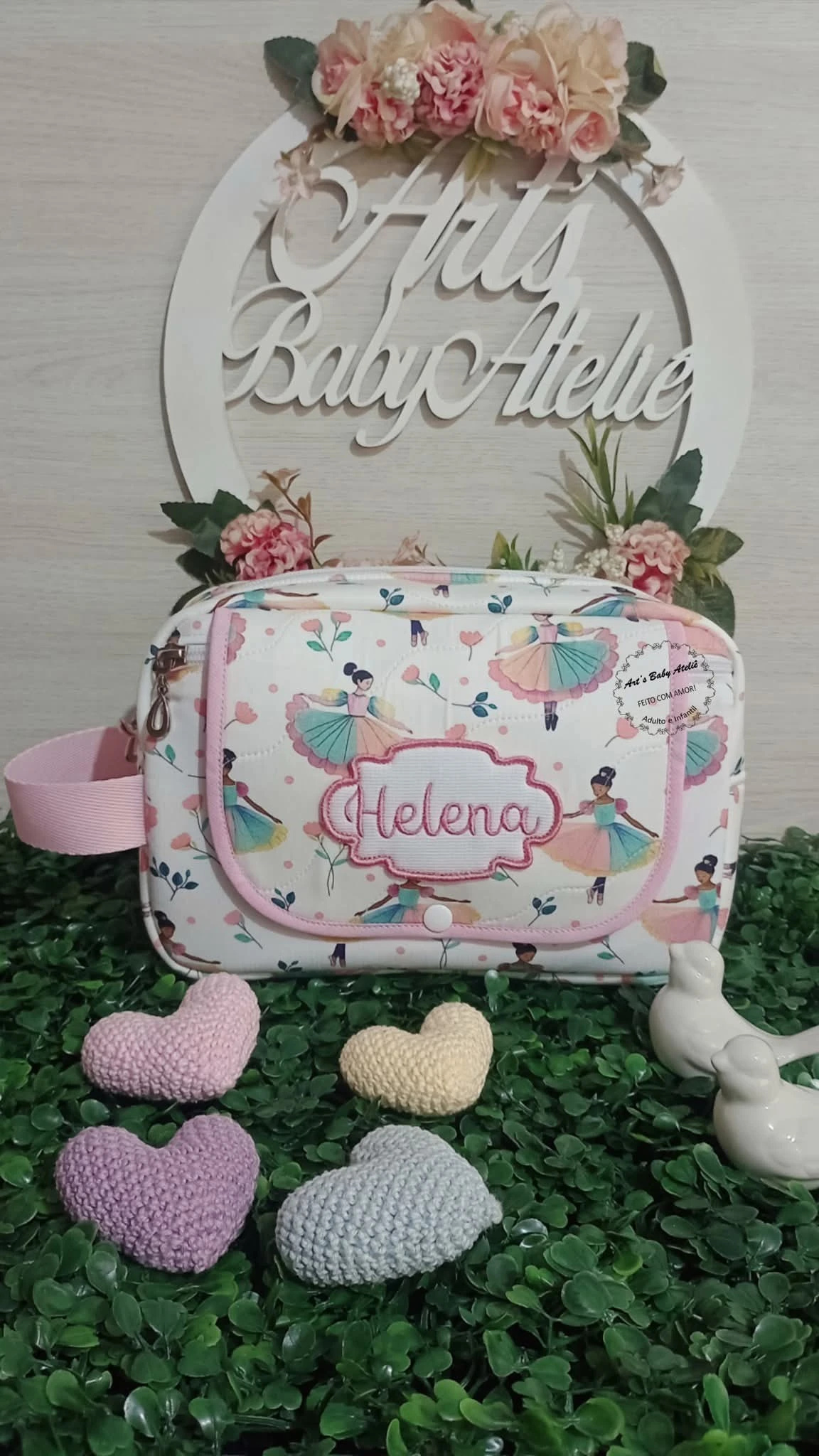 Necessaire porta fraldas personalizado