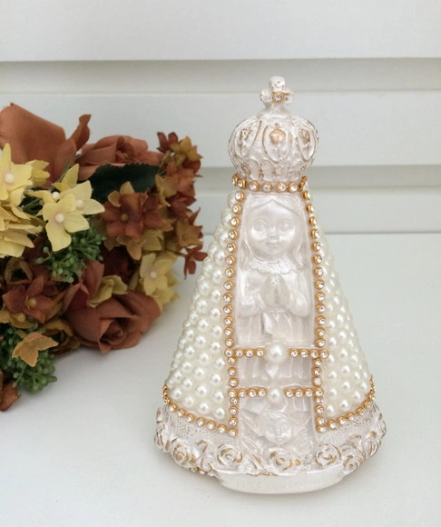 Nossa Senhora Aparecida Baby Pérolas 13cm
