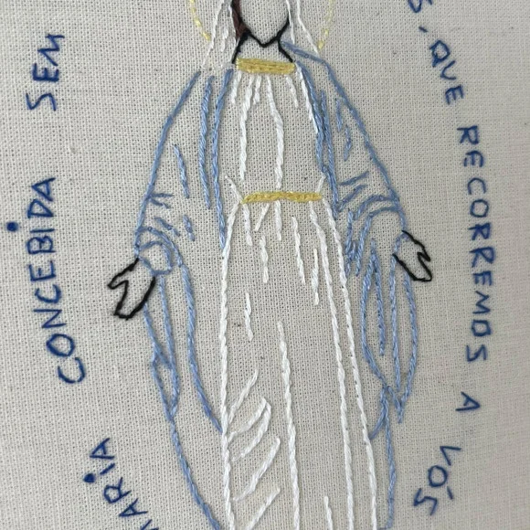 Nossa Senhora das Graças- Bordado em Bastidor
