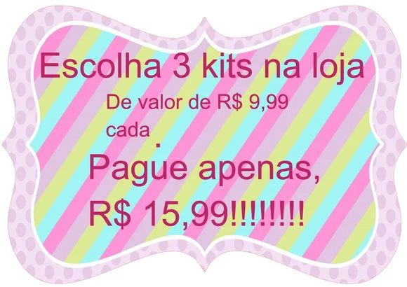 PAC DE KITS SILHOUETTE. COMPRE 3 KITS NESTE ANUNCIO. LEIA !!