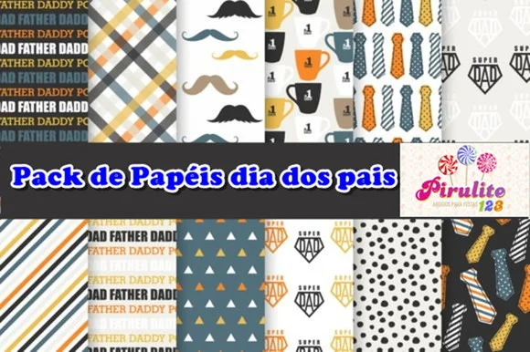 Papeis Digitais Dia dos Pais Luxo