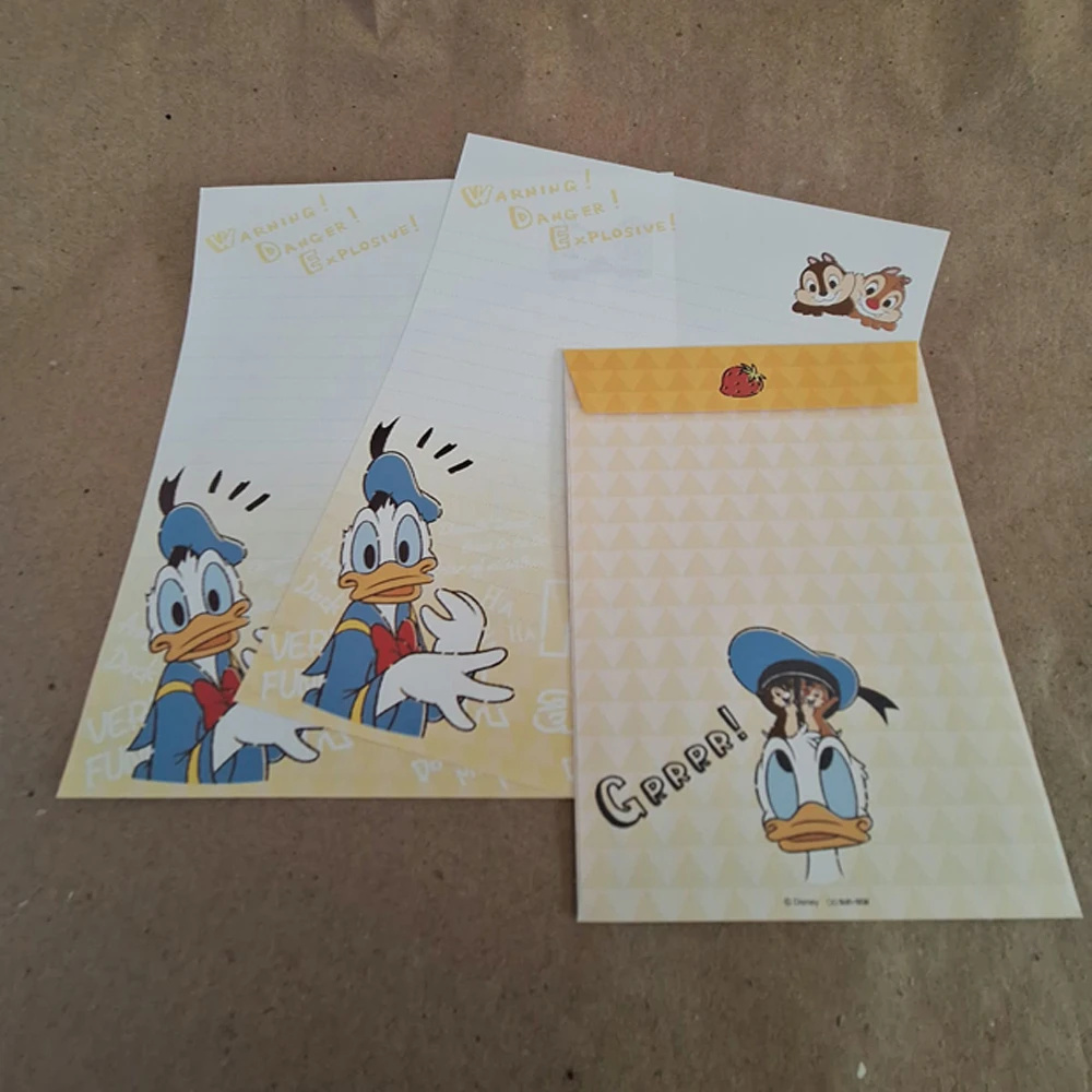 Papel de carta antigo – Disney Pato Donald