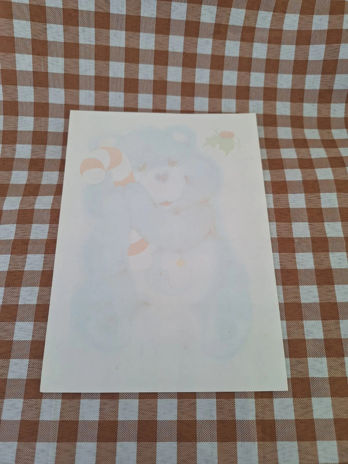 papel de carta antigo ursinhos carinhosos