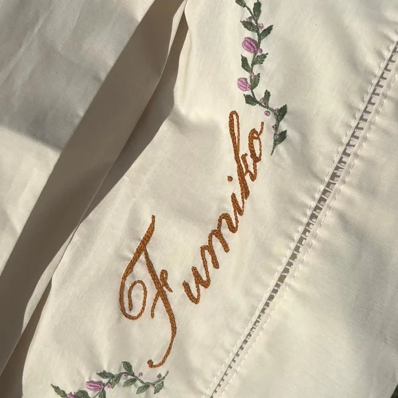 Par de Fronhas Bordadas à Mão - Personalizada