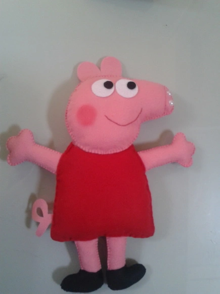 Porquinha rosa em Feltro