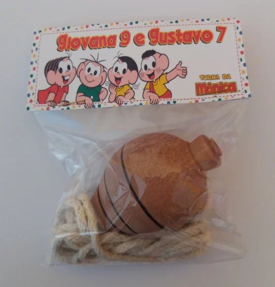 Pião Personalizado Turma da Mônica