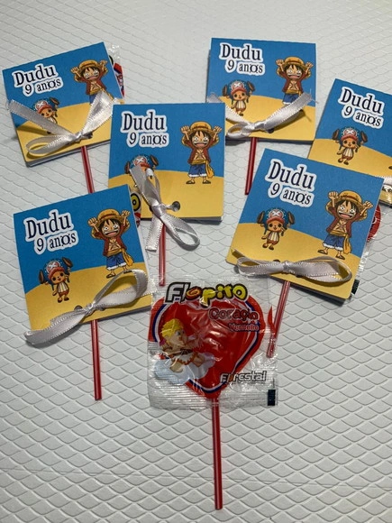 Pirulitos Personalizados One Piece
