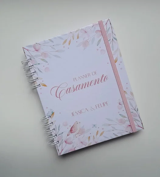 Planner da Noiva Personalizado Permanente c/ Divis - Mod 01