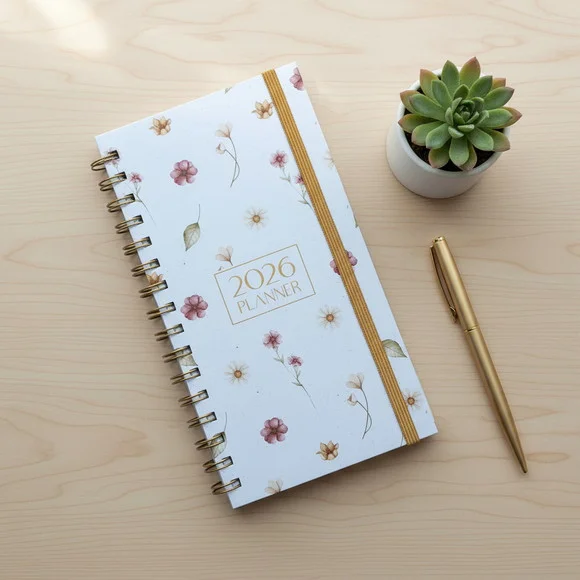 Planner Slim 2026 Datado - Escolha Capa