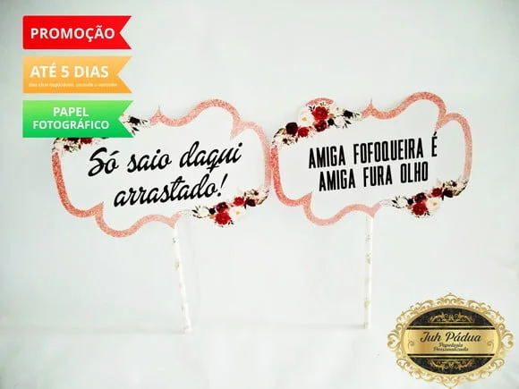 Plaquinha para Selfie 15 anos