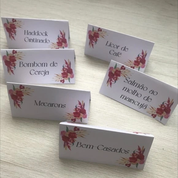 Plaquinhas para Identificação Doces/buffet Cód.2333