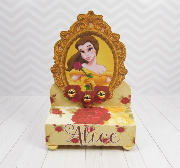 Porta Bis Duplo Personalizado a Bela e a Fera