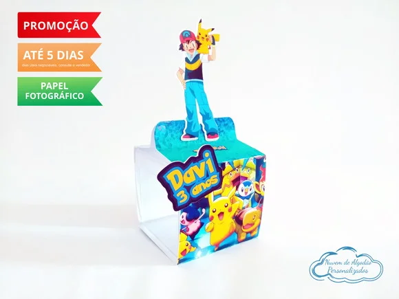 Porta caixa acrílica Pokemon