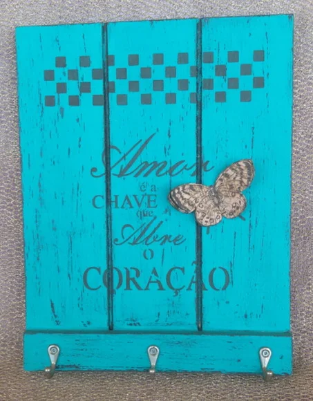 Porta-chaves MDF Decorado