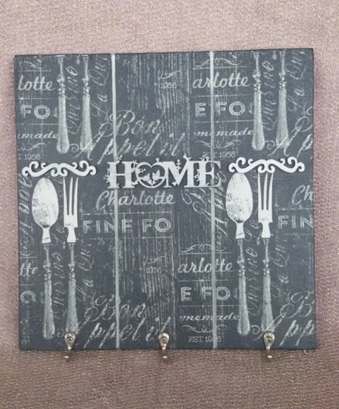 Porta-chaves / Porta- pano de prato MDF Decorado