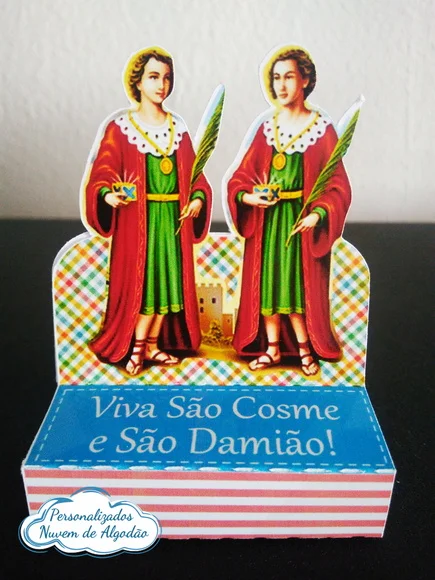 Porta Chocolate - Cosme e Damião