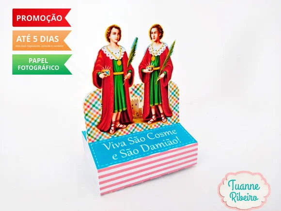 Porta Chocolate - Cosme e Damião