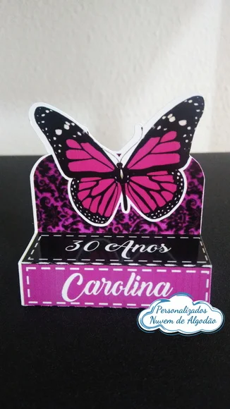 Porta Chocolate Duplo - Borboleta