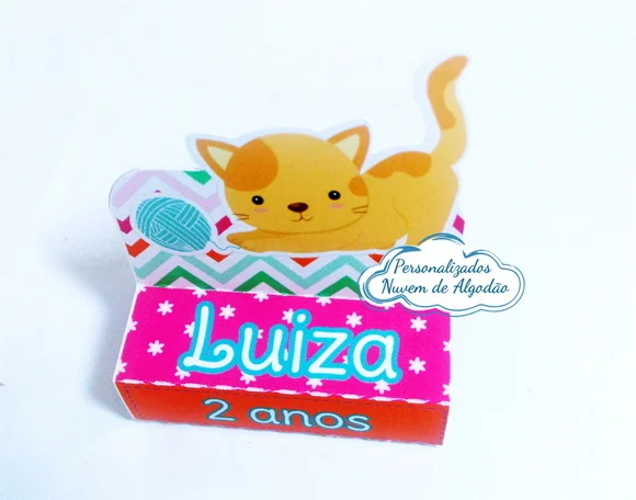 Porta Chocolate Duplo - Gatinho