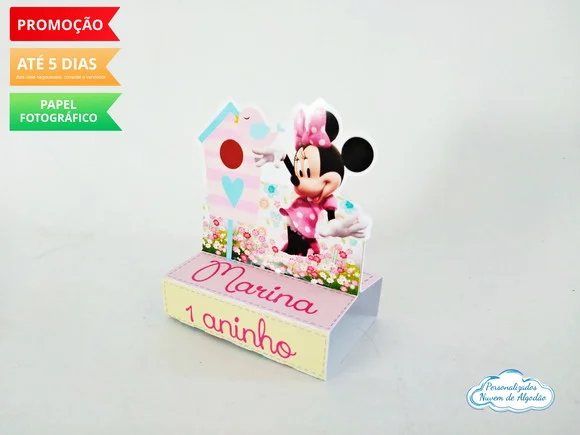 Porta chocolate duplo Jardim da Minnie