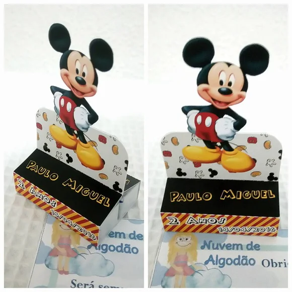 Porta Chocolate Duplo - Mickey