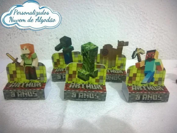 Porta Chocolate Duplo - Minecraft