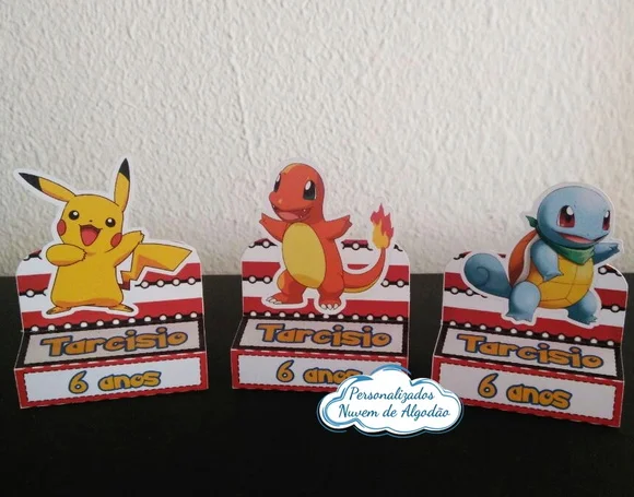 porta chocolate duplo Pokemon + TEMAS