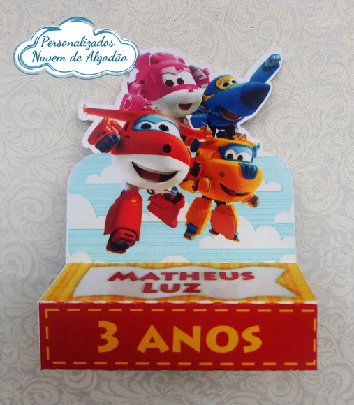 Porta Chocolate Duplo - Super Wings