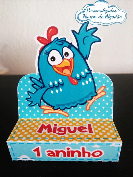 Porta chocolate - Galinha Pintadinha