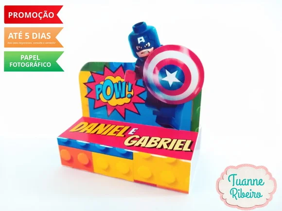 Porta Chocolate -Liga da Justiça LEGO