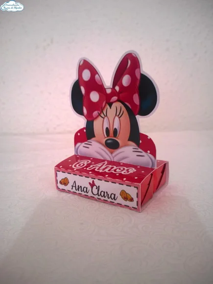 Porta Chocolate Minnie Vermelha