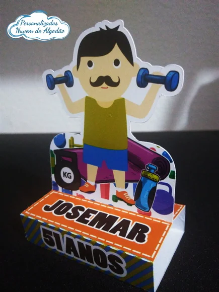 Porta Chocolate - Tema Fitness