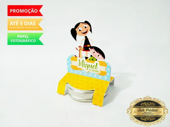 Porta latinha 5x5 Show da Luna