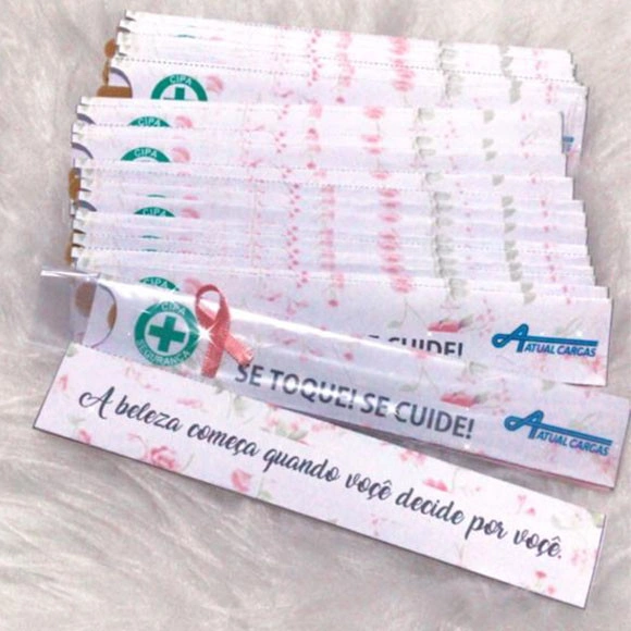 Porta Lixa De Unha Outubro Rosa
