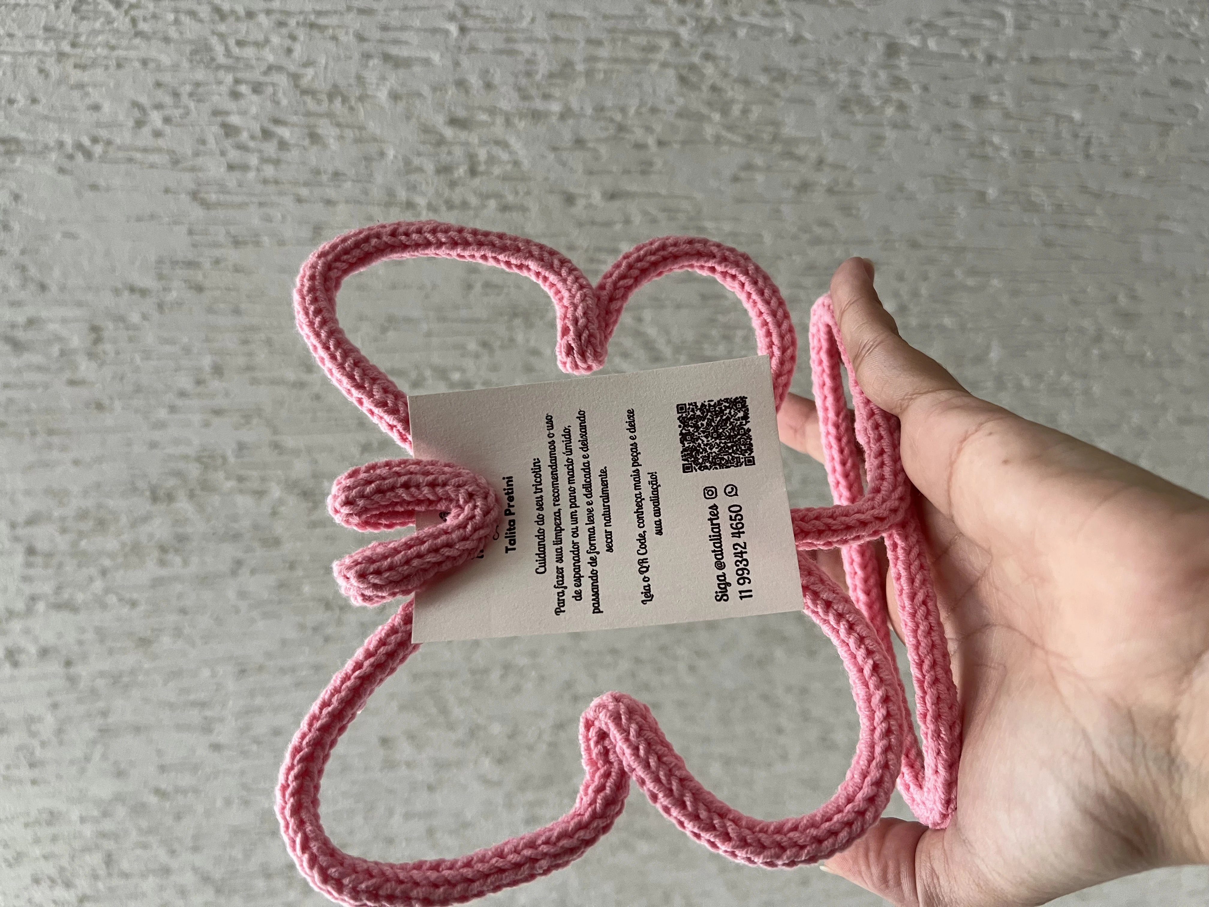 Porta Retrato Borboleta personalizada em Tricotin - Unitário