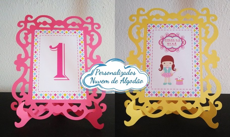 Porta retrato Circo Rosa