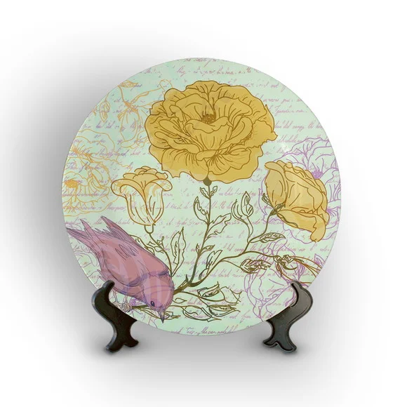 Prato de Porcelana Decorativo