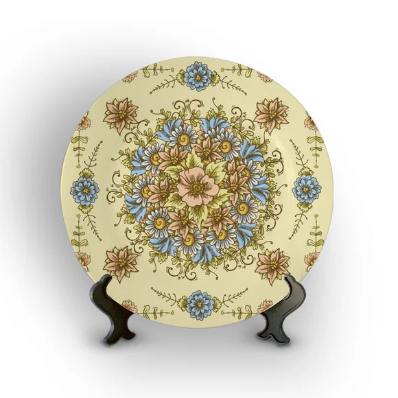 Prato de Porcelana Decorativo