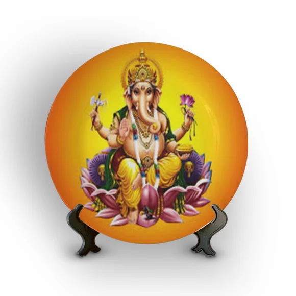 Prato Decorativo Ganesha