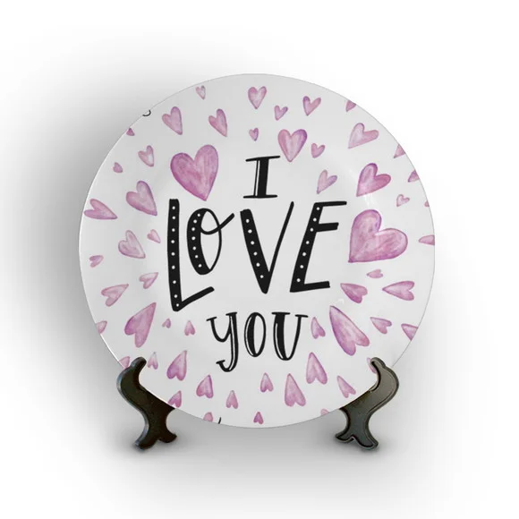 Prato Decorativo I Love You