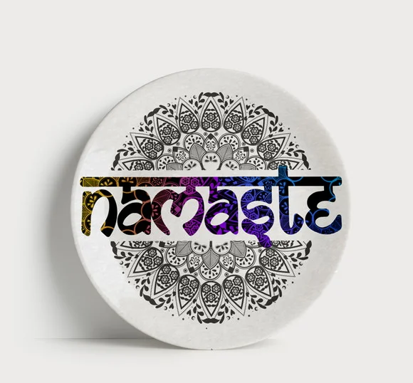 Prato Decorativo Namastê