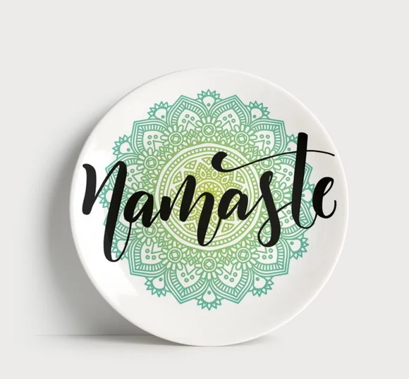 Prato Decorativo Namastê