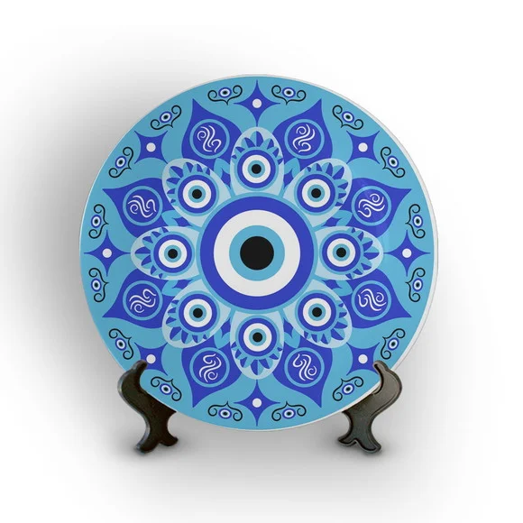 Prato Decorativo Olho Grego