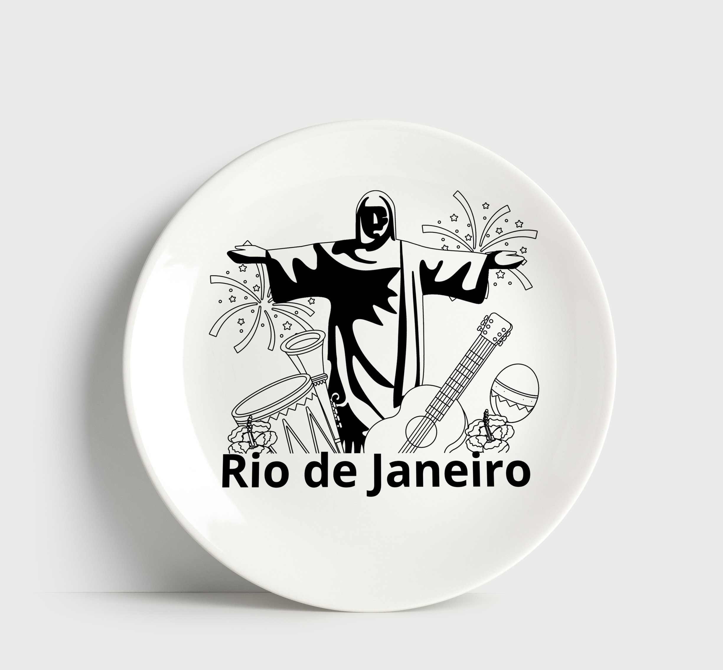 Prato Decorativo Rio de Janeiro 02
