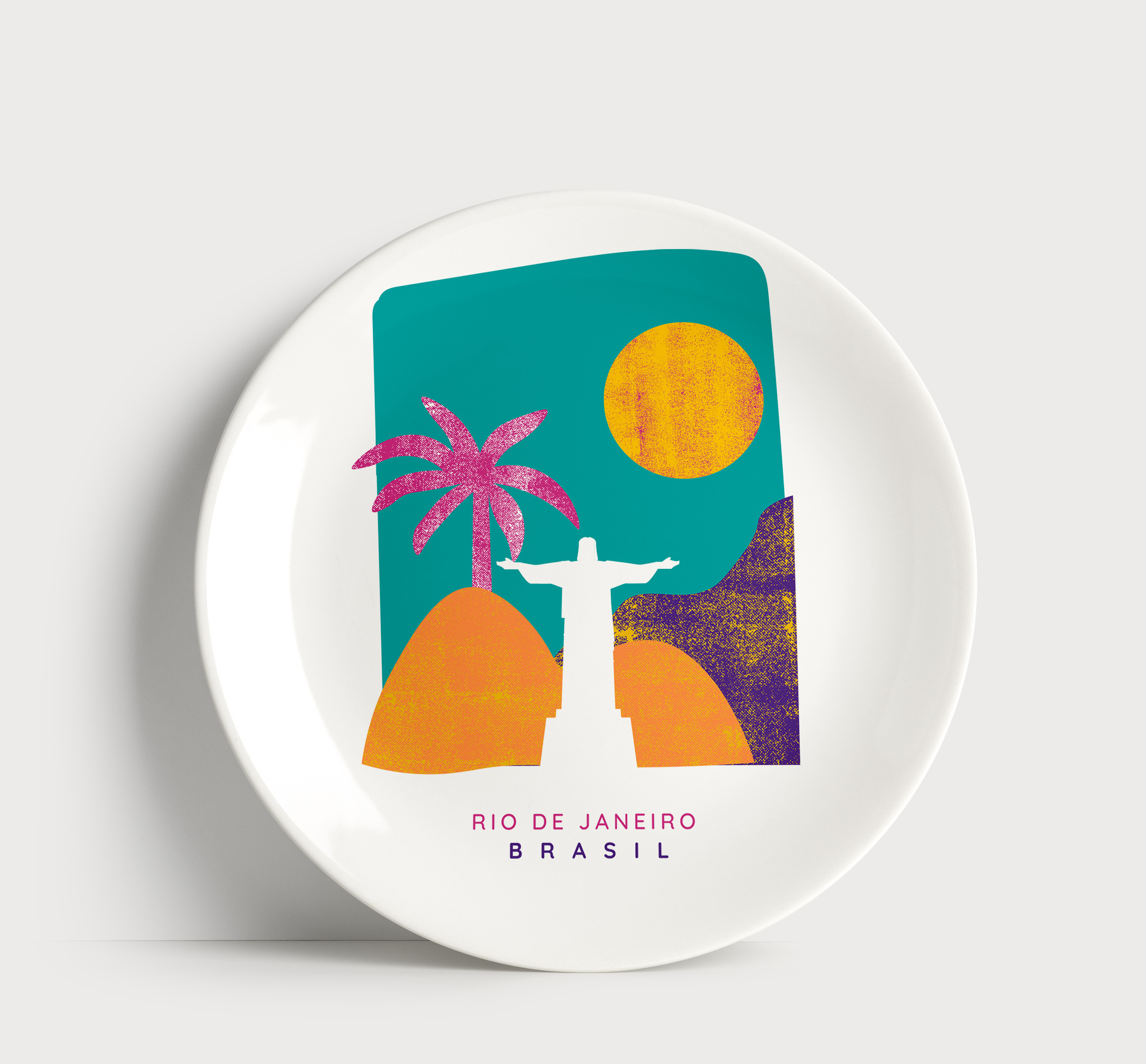 Prato Decorativo Rio de Janeiro