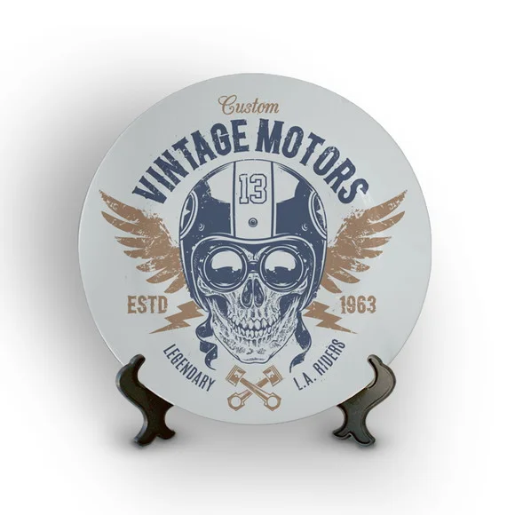 Prato Decorativo Vintage Motors