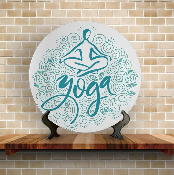 Prato Decorativo Yoga