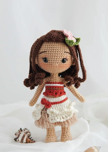 Princesa Moana em Amigurumi