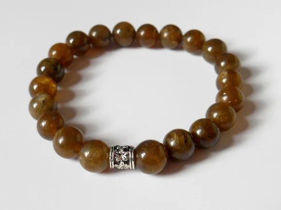 Pulseira com Labradorita verde